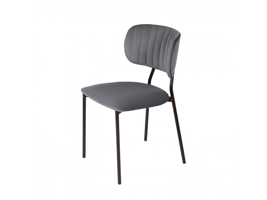 Стул Frost, бархат серый 27