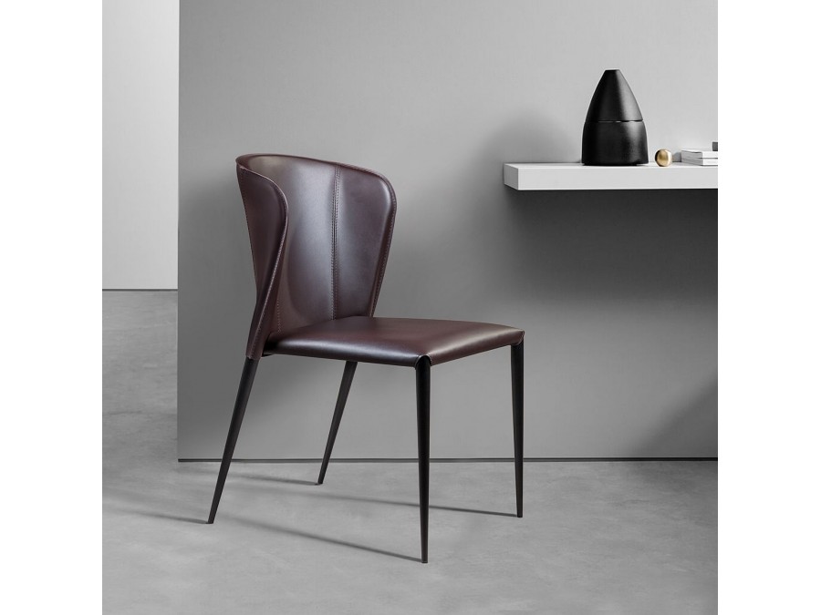 Стул Albert, кожа коричневый