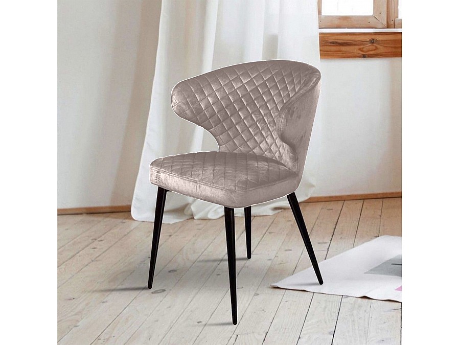Стул Richard, бархат пепельно-бежевый 25