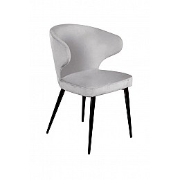 Стул Richard, бархат светло-серый 26