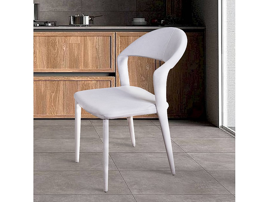 Стул Asti, бархат светло-серый