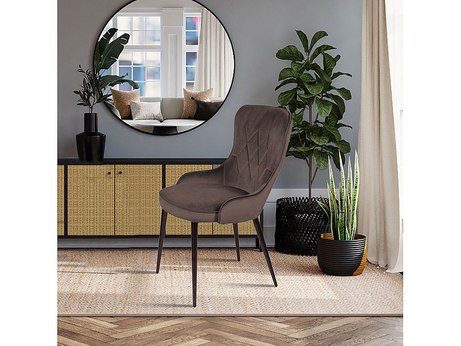 Стул Leonardo, бархат антрацит 14