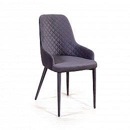 Стул Douglas ромб, бархат серый 27