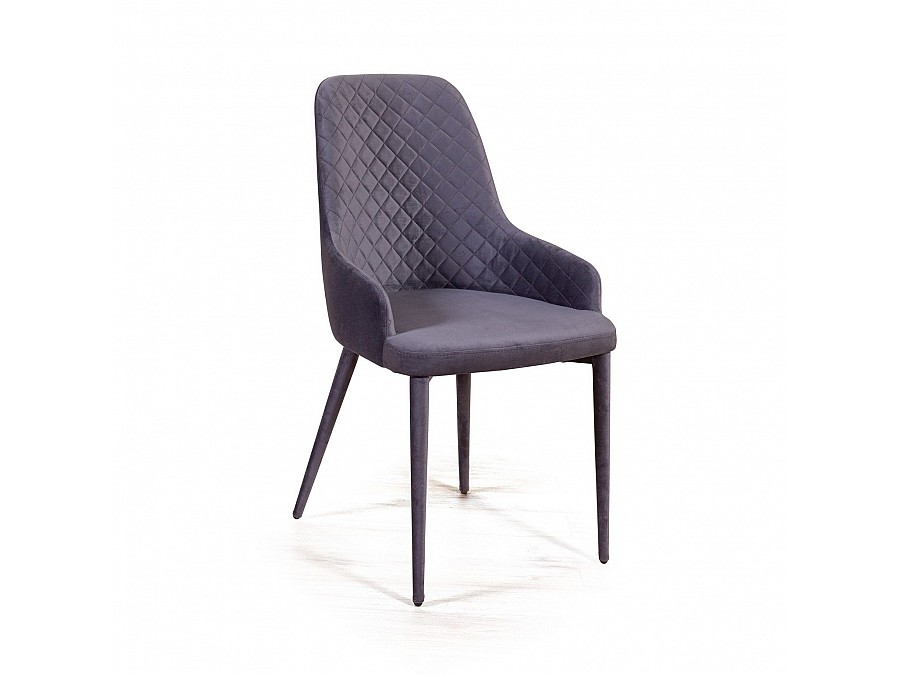 Стул Douglas ромб, бархат серый 27