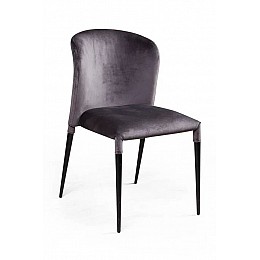 Стул Albert (Альберт), бархат антрацит 14