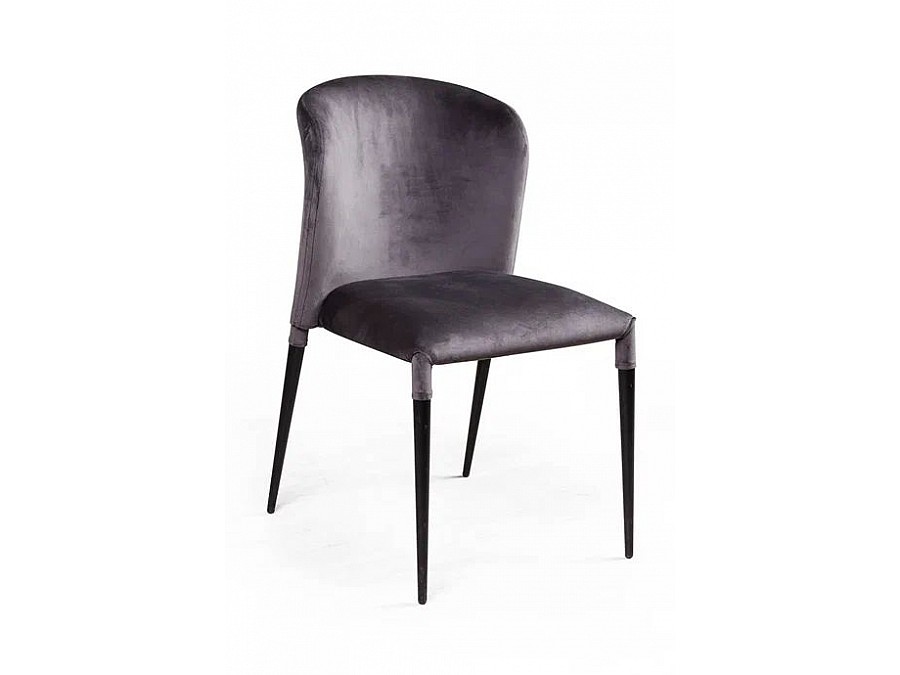 Стул Albert (Альберт), бархат антрацит 14
