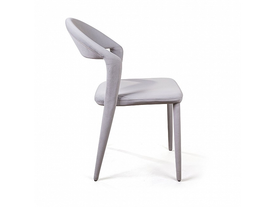 Стул Asti, бархат светло-серый