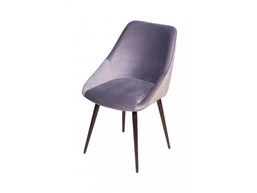 Стул Neo ромб, поворотный на 90 градусов, функция возврата, антишум, бархат светло-серый 26/опора конус