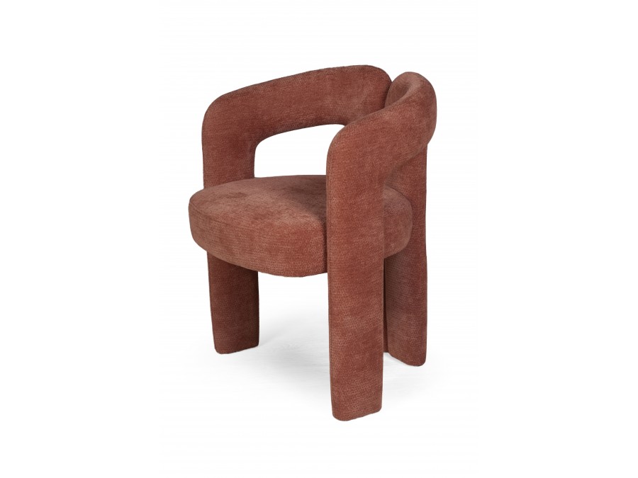 Полукресло Angie, шенилл Reef coral