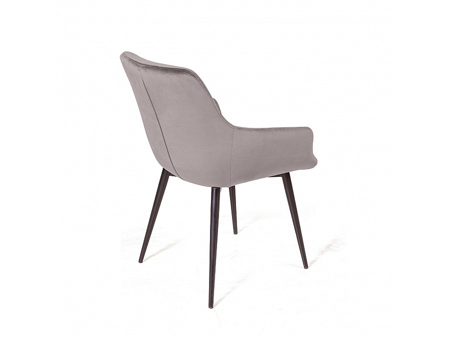 Стул Jordan, бархат светло-серый 26, опора конус