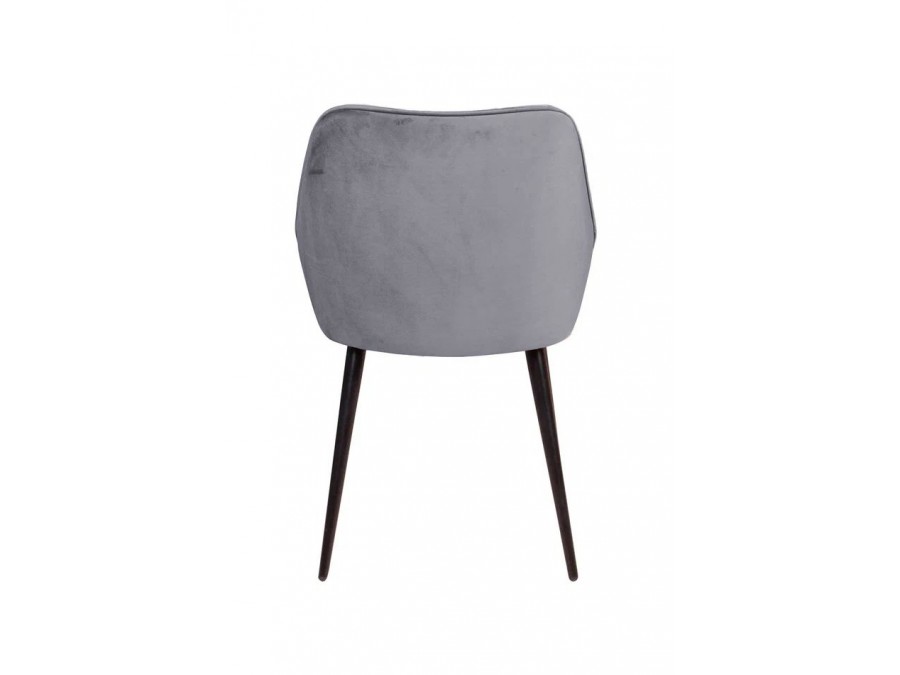 Стул Neo, поворотный на 360 градусов, бархат серый 27/опора конус