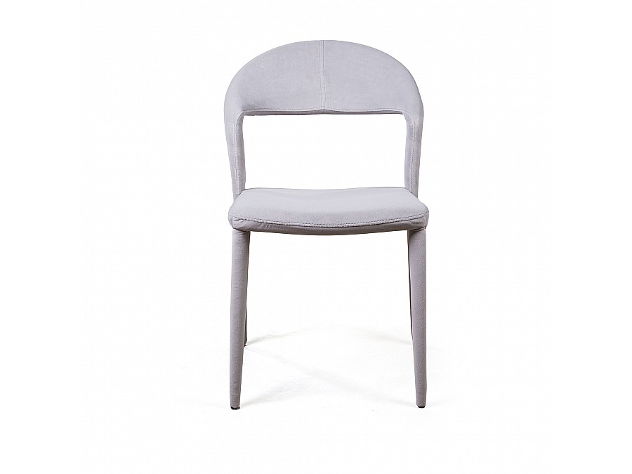 Стул Asti, бархат светло-серый