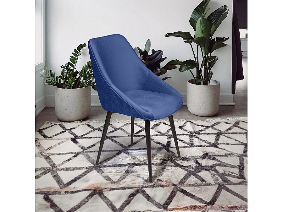 Стул Neo бархат синий 29/опора конус