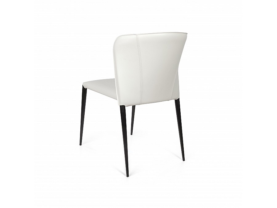 Стул Albert, кожа белый