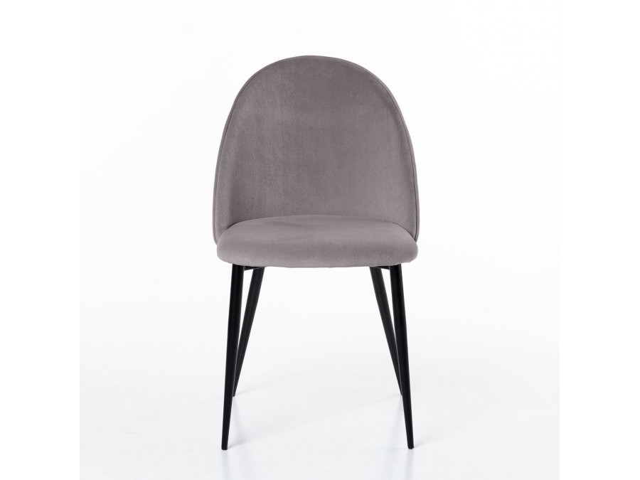 Стул Маркус, бархат светло-серый 26