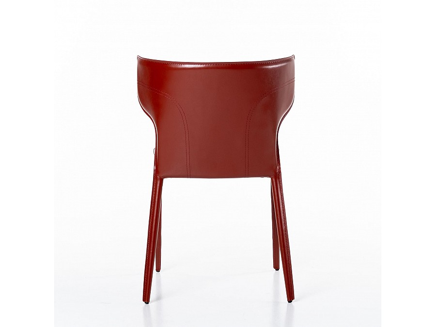 Стул Austin, кожа ретро-красный