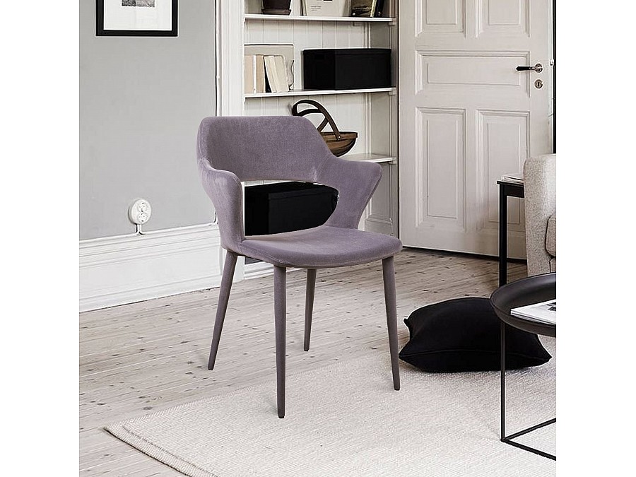 Стул Woddy, бархат антрацит