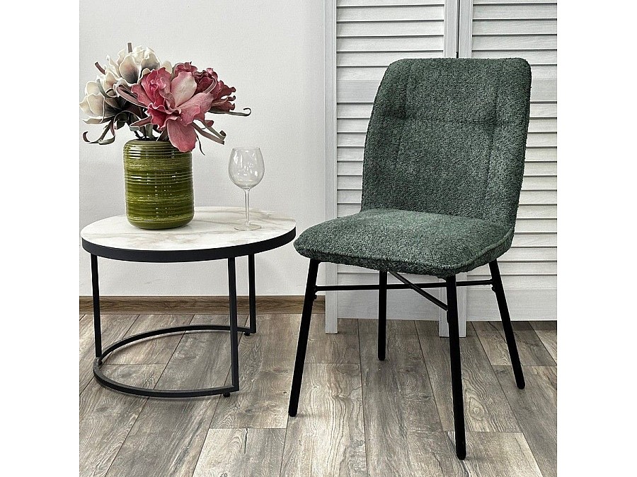 Стул Commo, букле зеленый