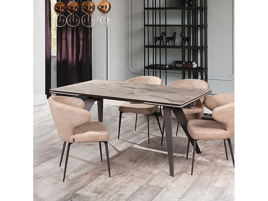 Стул Richard, замша бежевый