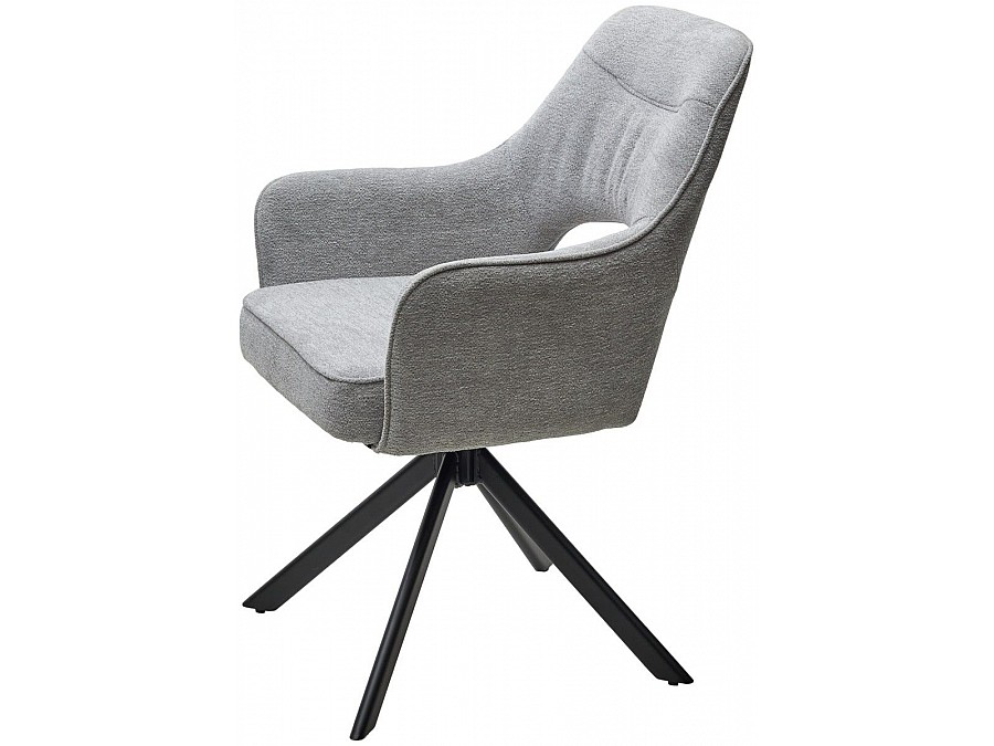 Стул Muara, букле серо-бежевый, поворотно-возвратный механизм