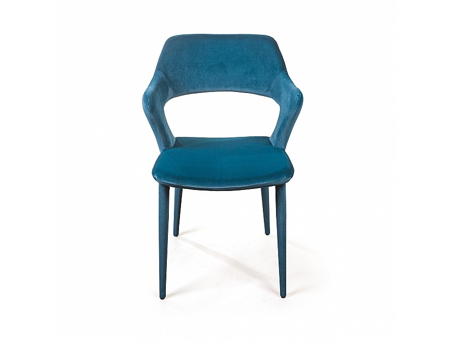 Стул Woddy, бархат сине-зеленый