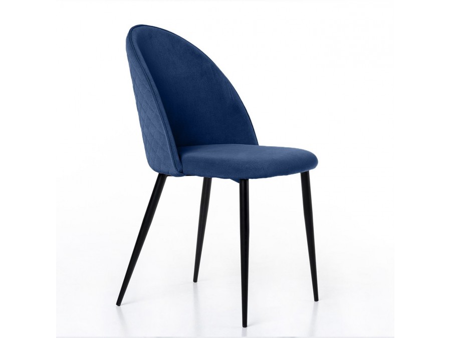 Стул Маркус, бархат синий 29