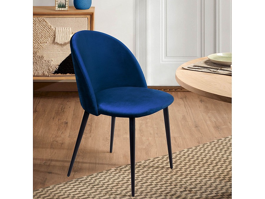 Cтул Thomas, бархат синий 29