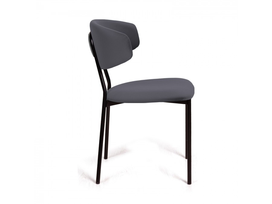 Стул Brad, бархат серый 27