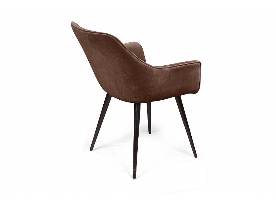 Стул Archi поворотный 90 градусов, функция возврата, антишум, бархат коричневый 12, опора конус