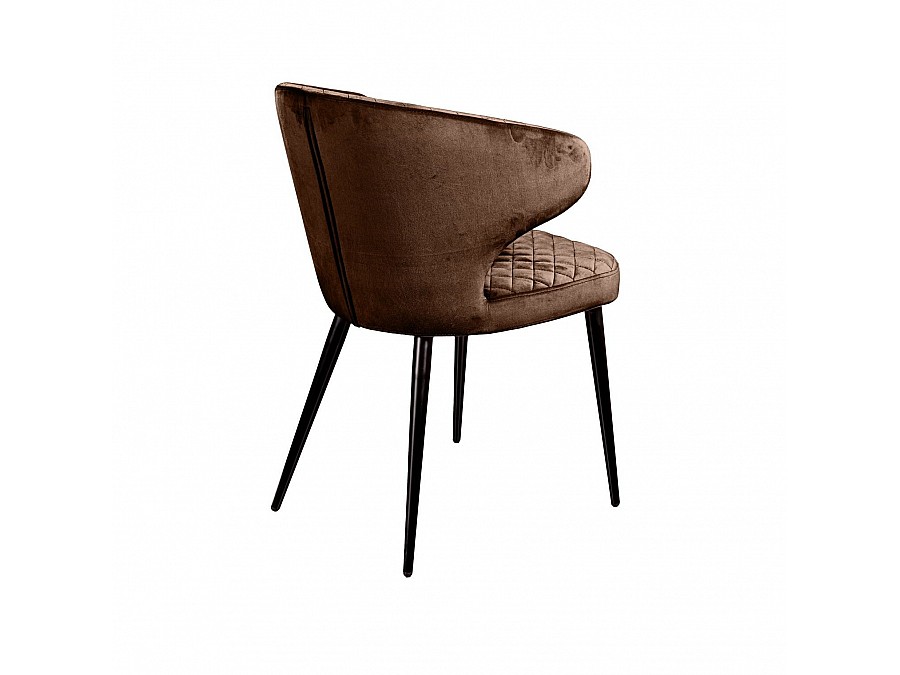 Стул Richard ромб, бархат коричневый 12