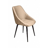 Стул Neo ромб, поворотный на 360 градусов, бархат бежевый 5 /опора конус