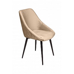 Стул Neo ромб, поворотный на 360 градусов, бархат бежевый 5 /опора конус