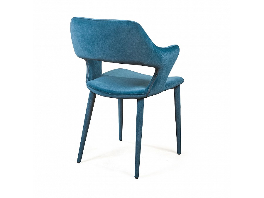 Стул Woddy, бархат сине-зеленый