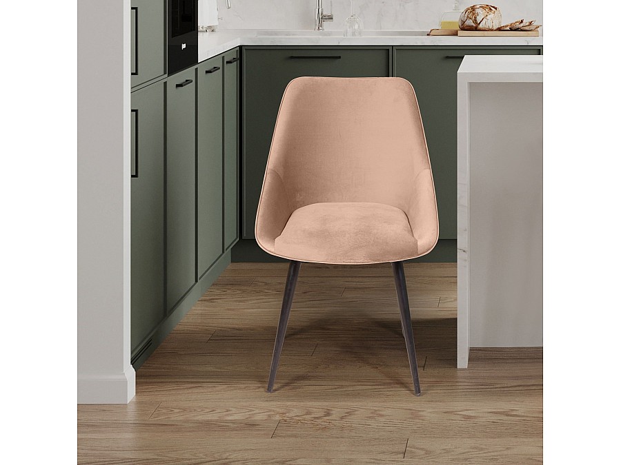 Стул Neo бархат бежевый 5/опора конус