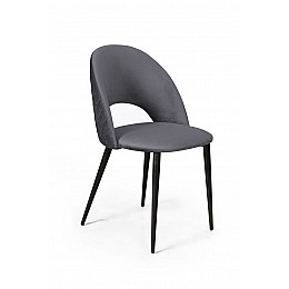 Стул Max ромб, бархат серый 27