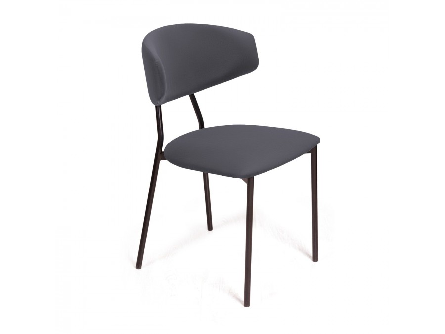 Стул Brad, бархат серый 27