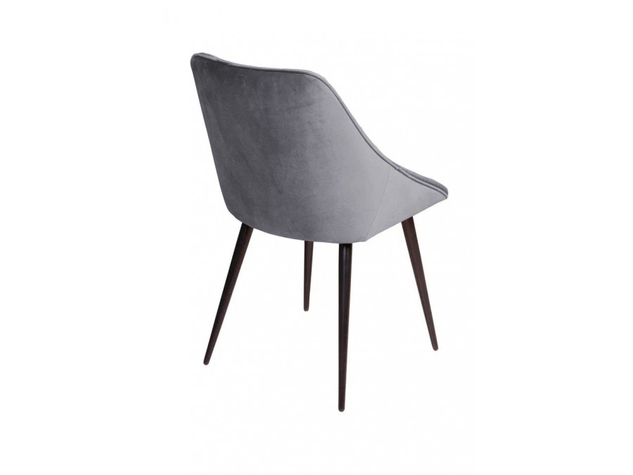 Стул Neo, поворотный на 360 градусов, бархат серый 27/опора конус