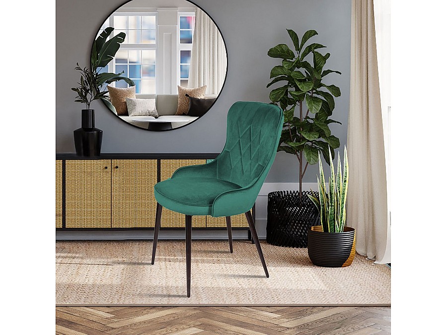 Стул Leonardo, бархат зеленый 19