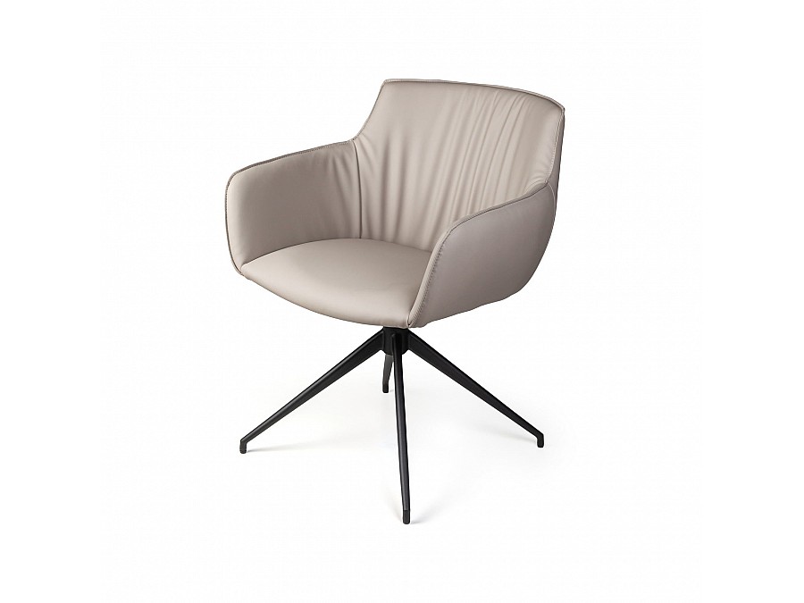 Полукресло Sofia, экокожа soft-touch, серый