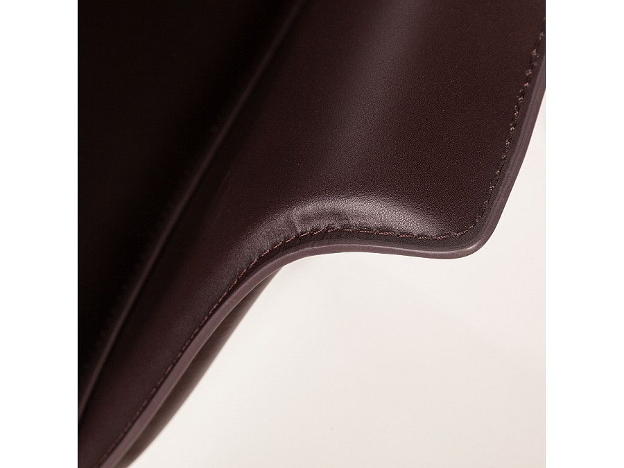 Стул  с подлокотниками GIO, кожа коричневый