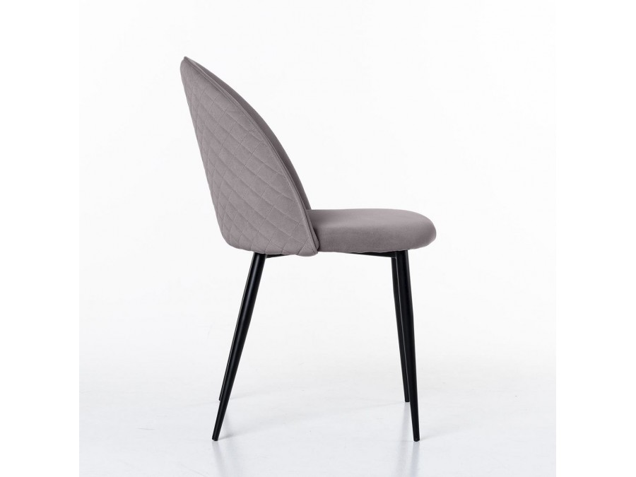 Стул Маркус, бархат светло-серый 26