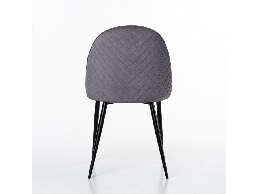 Стул Маркус, бархат серый 27