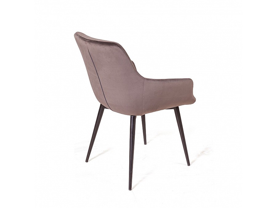 Стул Jordan, бархат пепельно-бежевый 25, опора конус