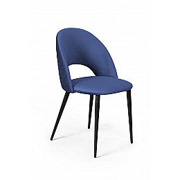 Стул Max ромб, бархат синий 29