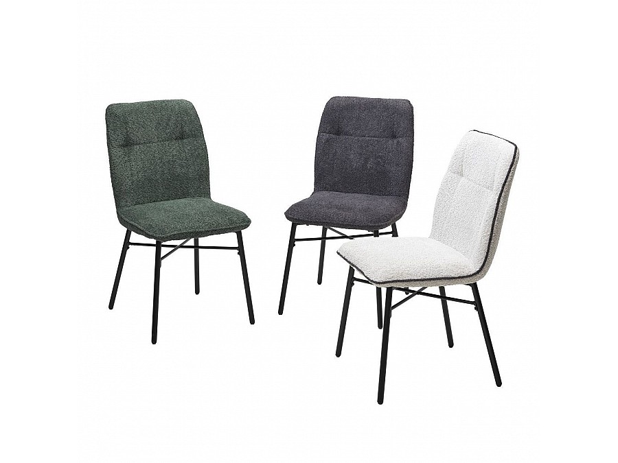 Стул Commo, букле зеленый