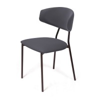 Стул Brad, бархат серый 27