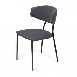 Стул Brad, бархат серый 27