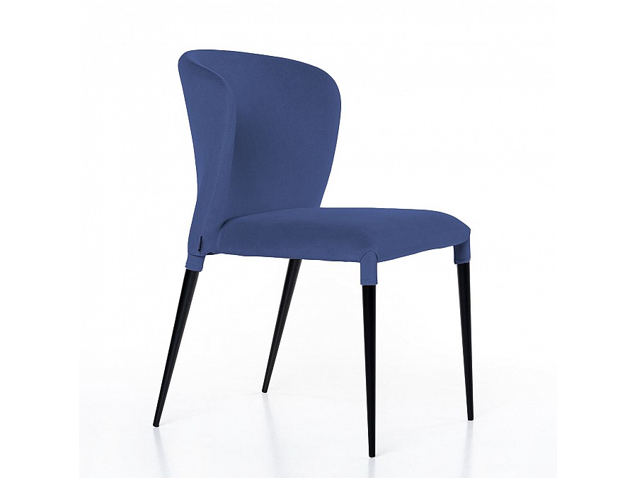 Стул Albert (Альберт), бархат синий 29