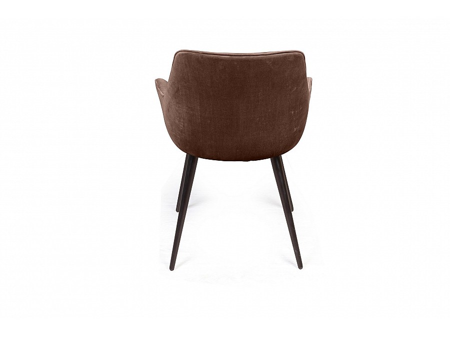 Стул Archi поворотный 90 градусов, функция возврата, антишум, бархат коричневый 12, опора конус