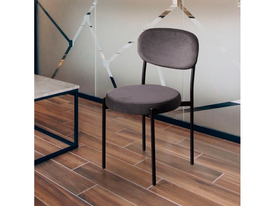 Стул Mason, бархат серый 27